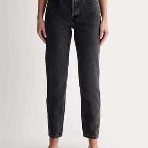 Everlane 90s Cheeky Jean in Washed Black 25 Regular Organic Cotton